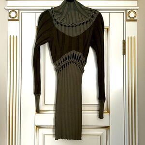 Dion Lee Ribbed Braided Mini Dress Size OS
